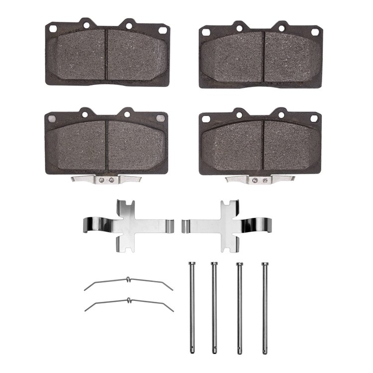 Ceramic Brake Pads & Hardware Kit, 1991-1999 Fits Multiple Makes/Models, Position: Front