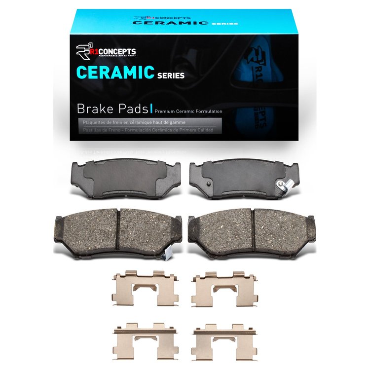 Ceramic Brake Pads & Hardware Kit, 1991-2004 GM, Position: Front