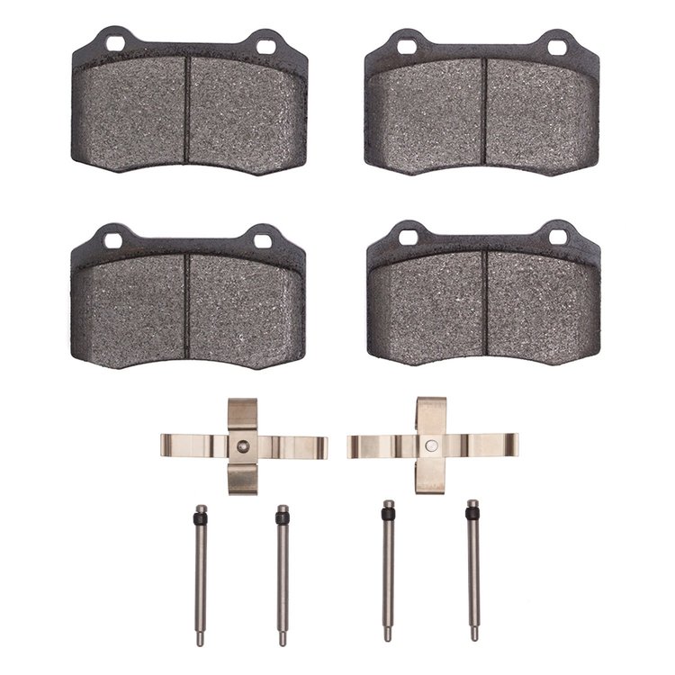 Ceramic Brake Pads & Hardware Kit, 2003-2005 Jaguar, Position: Rear