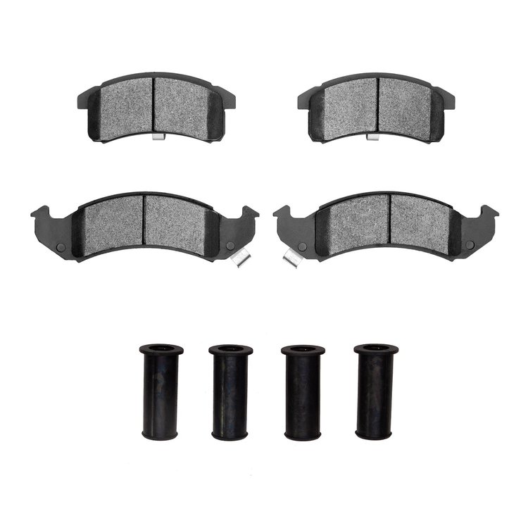 Ceramic Brake Pads & Hardware Kit, 1994-1999 GM, Position: Front