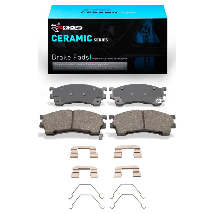Ceramic Brake Pads & Hardware Kit, 1993-2003 Ford/Lincoln/Mercury/Mazda, Position: Front