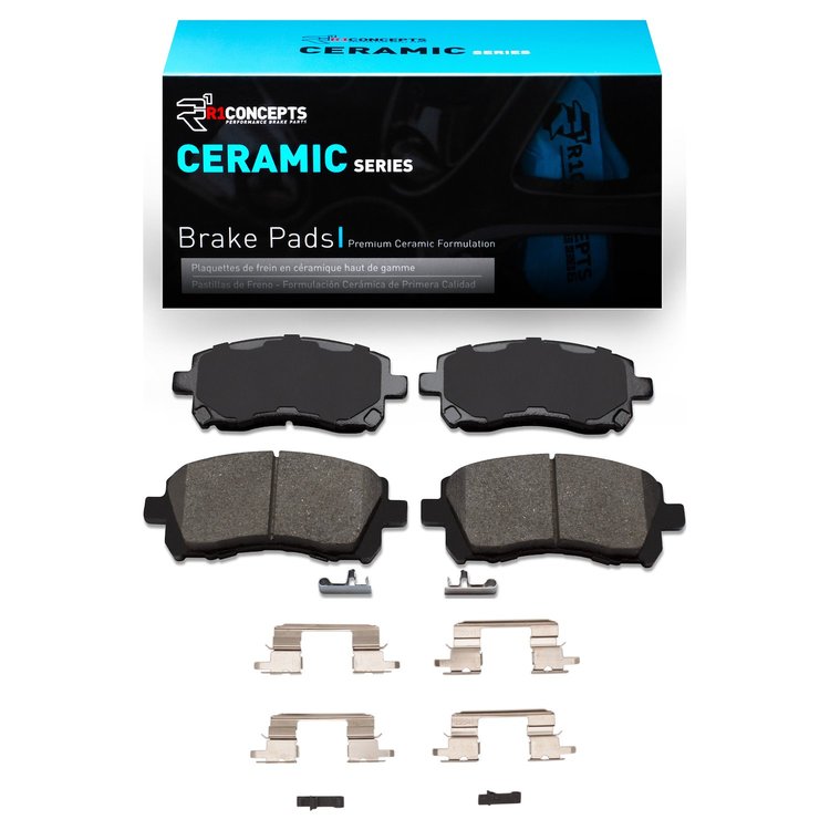Ceramic Brake Pads & Hardware Kit, 1997-2003 Subaru, Position: Front