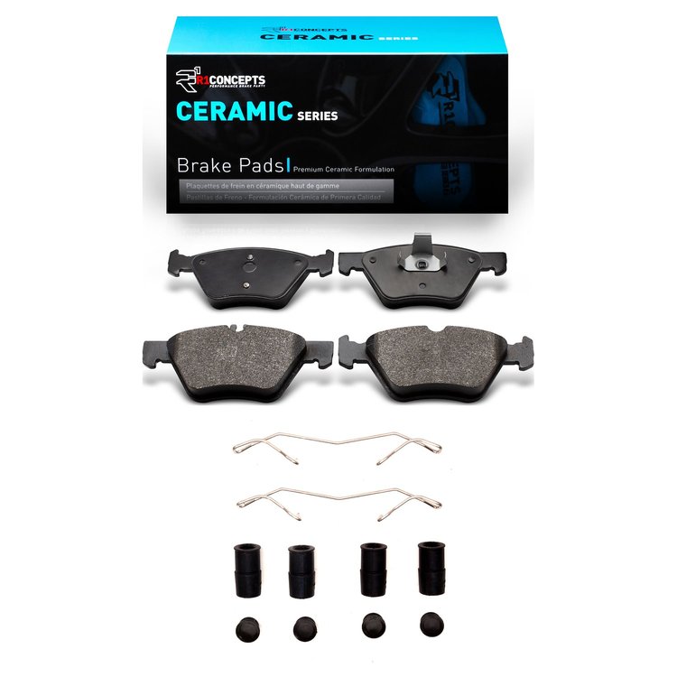 Ceramic Brake Pads & Hardware Kit, 1996-2008 Fits Multiple Makes/Models, Position: Front