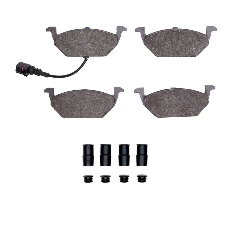 Ceramic Brake Pads & Hardware Kit, 1999-2010 Audi/Porsche/Volkswagen, Position: Front