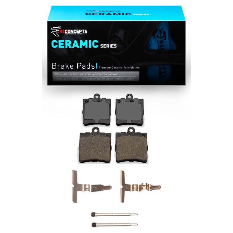 Ceramic Brake Pads & Hardware Kit, 1996-2015 Fits Multiple Makes/Models, Position: Rear