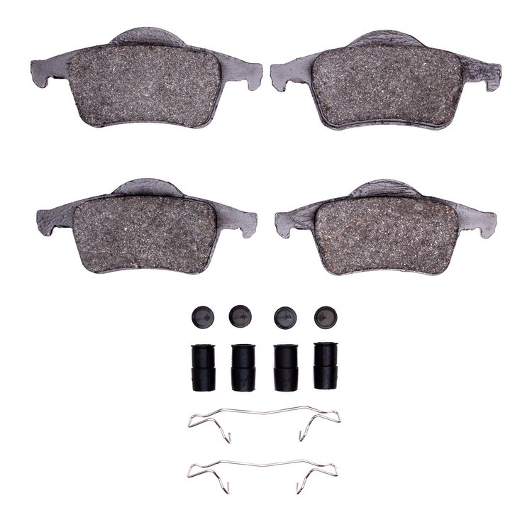 Ceramic Brake Pads & Hardware Kit, 1999-2009 Volvo, Position: Rear
