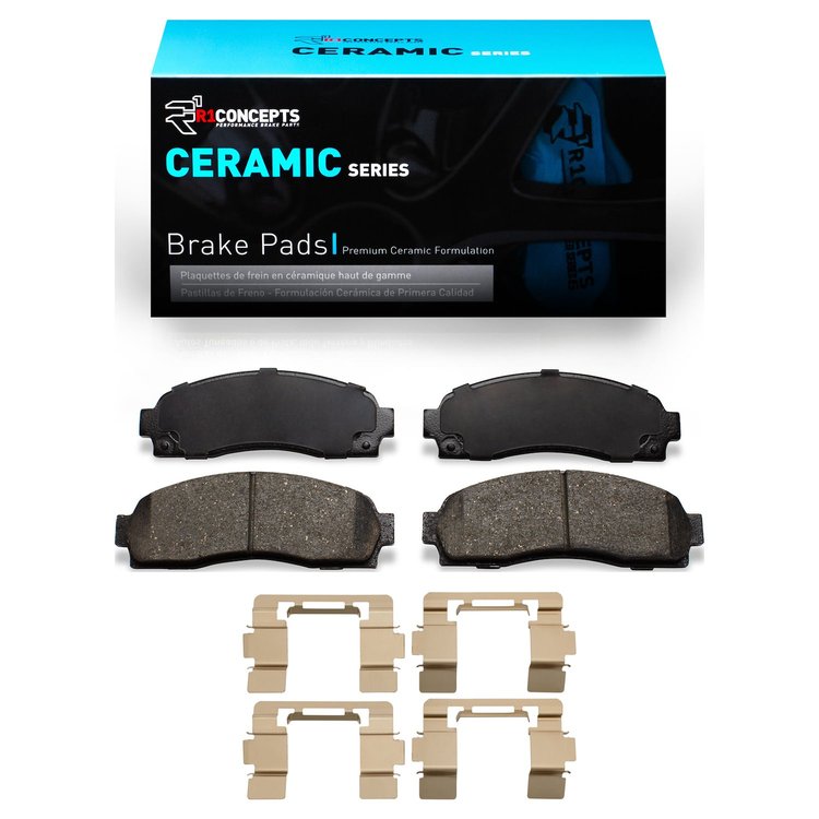Ceramic Brake Pads & Hardware Kit, 2002-2012 Fits Multiple Makes/Models, Position: Front