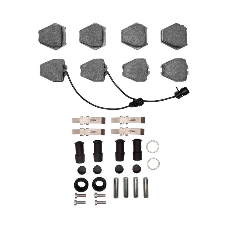 Ceramic Brake Pads & Hardware Kit, 2000-2003 Audi/Porsche/Volkswagen, Position: Front