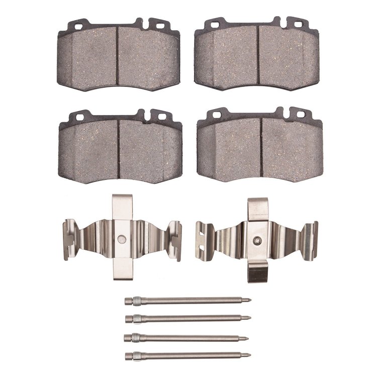 Ceramic Brake Pads & Hardware Kit, 2002-2006 Mercedes-Benz, Position: Front