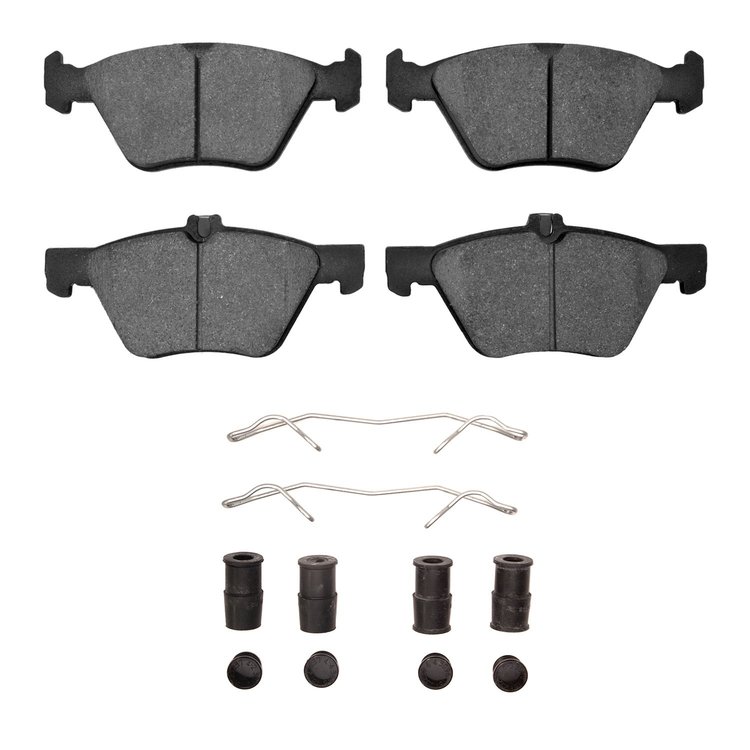 Ceramic Brake Pads & Hardware Kit, 2004-2009 Mercedes-Benz, Position: Front