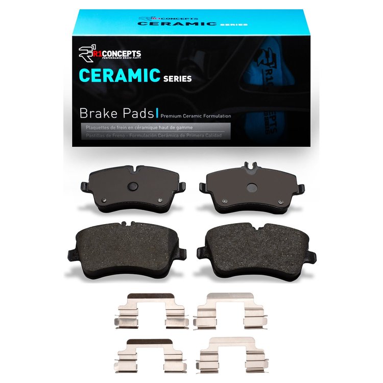 Ceramic Brake Pads & Hardware Kit, 2001-2005 Mercedes-Benz, Position: Front