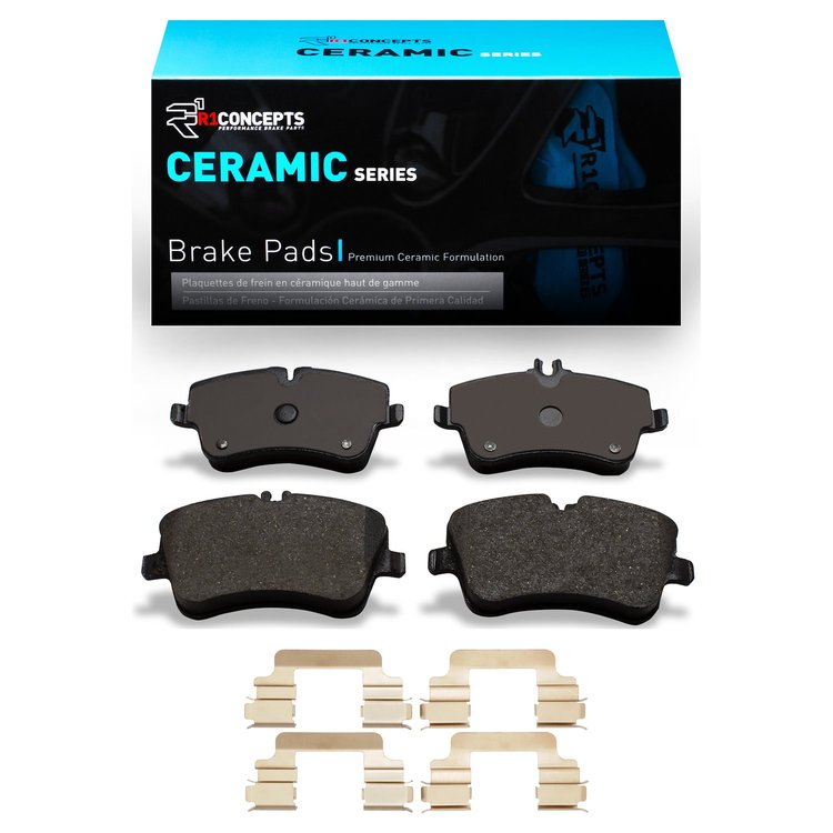 Ceramic Brake Pads & Hardware Kit, 2001-2015 Mercedes-Benz, Position: Front