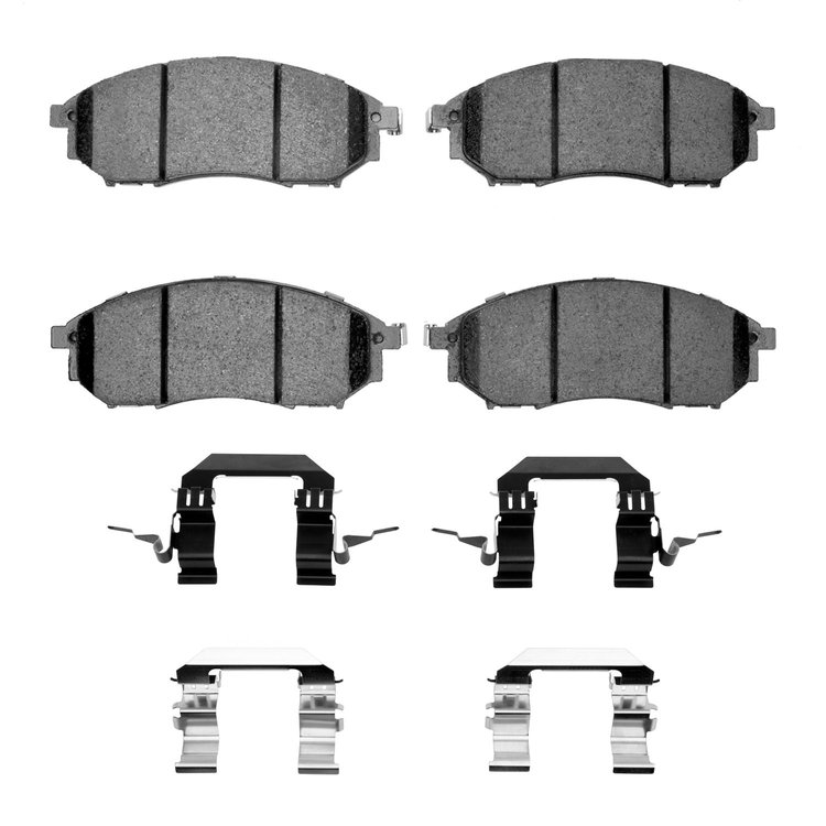 Ceramic Brake Pads & Hardware Kit, 2002-2020 Fits Multiple Makes/Models, Position: Front