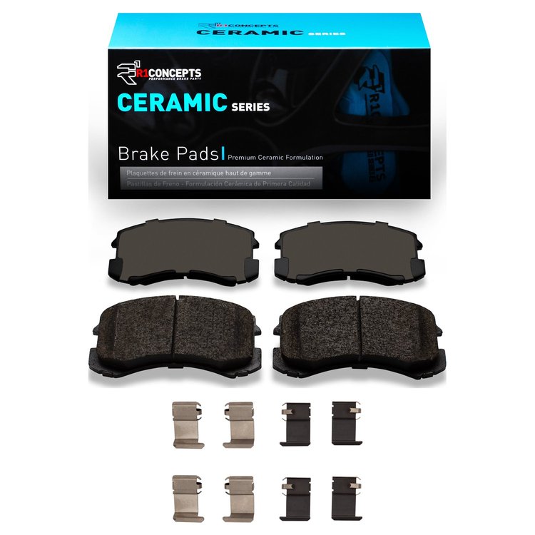 Ceramic Brake Pads & Hardware Kit, 2002-2007 Mitsubishi, Position: Front