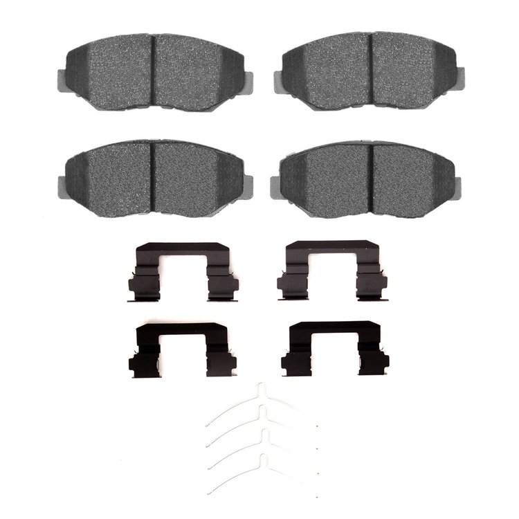 Ceramic Brake Pads & Hardware Kit, 2003-2008 Acura/Honda, Position: Front