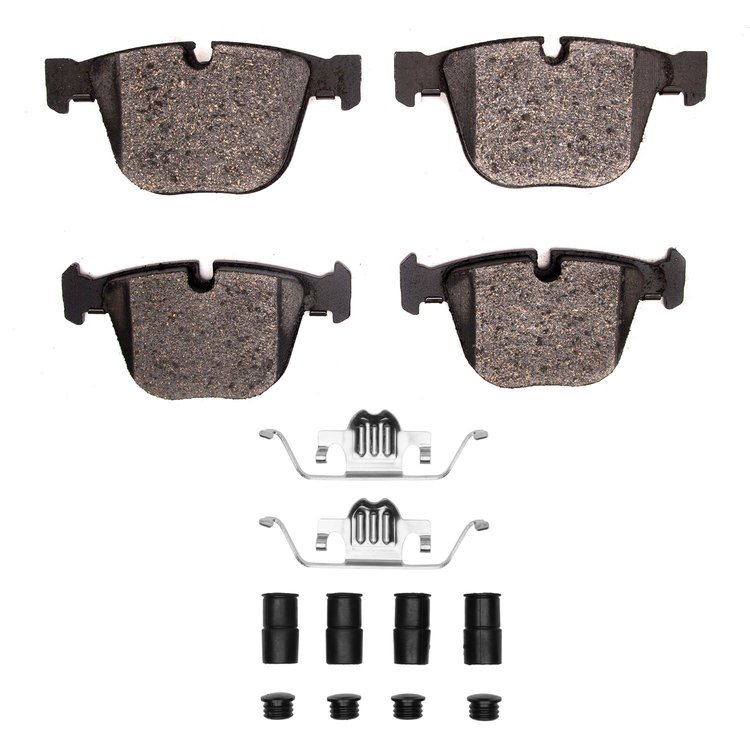 Ceramic Brake Pads & Hardware Kit, 2007-2019 BMW, Position: Rear