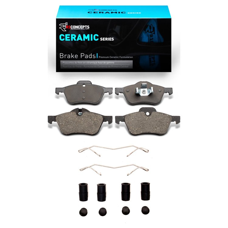 Ceramic Brake Pads & Hardware Kit, 2002-2008 Mini, Position: Front
