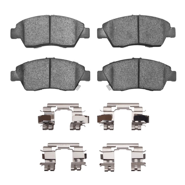 Ceramic Brake Pads & Hardware Kit, 1993-1997 Acura/Honda, Position: Front