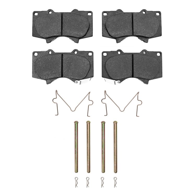 Ceramic Brake Pads & Hardware Kit, Fits Select Fits Multiple Makes/Models, Position: Front