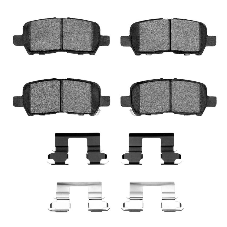 Ceramic Brake Pads & Hardware Kit, 2004-2016 GM, Position: Rear