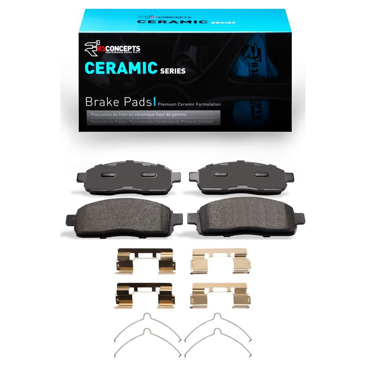 Ceramic Brake Pads & Hardware Kit, 2004-2009 Ford/Lincoln/Mercury/Mazda, Position: Front