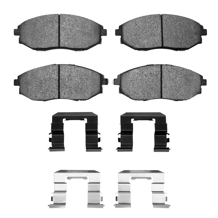 Ceramic Brake Pads & Hardware Kit, 2004-2010 Fits Multiple Makes/Models, Position: Front