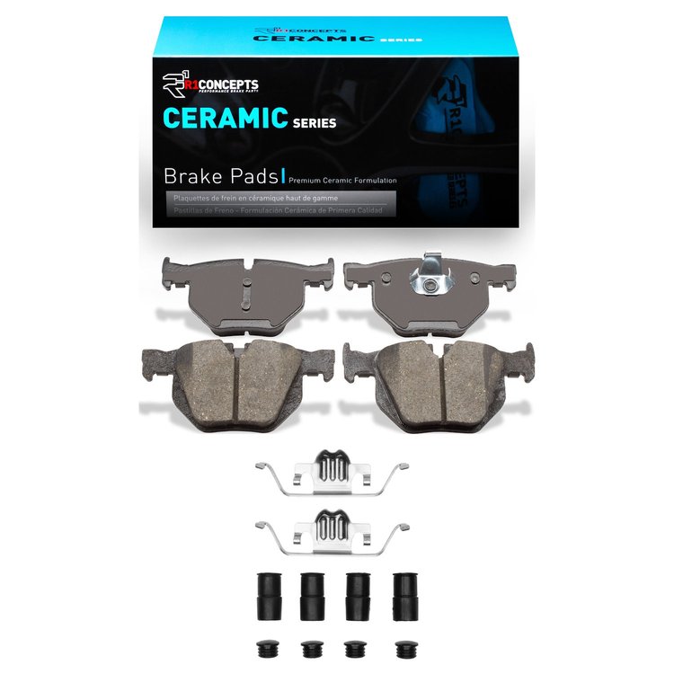 Ceramic Brake Pads & Hardware Kit, 2007-2019 BMW, Position: Rear