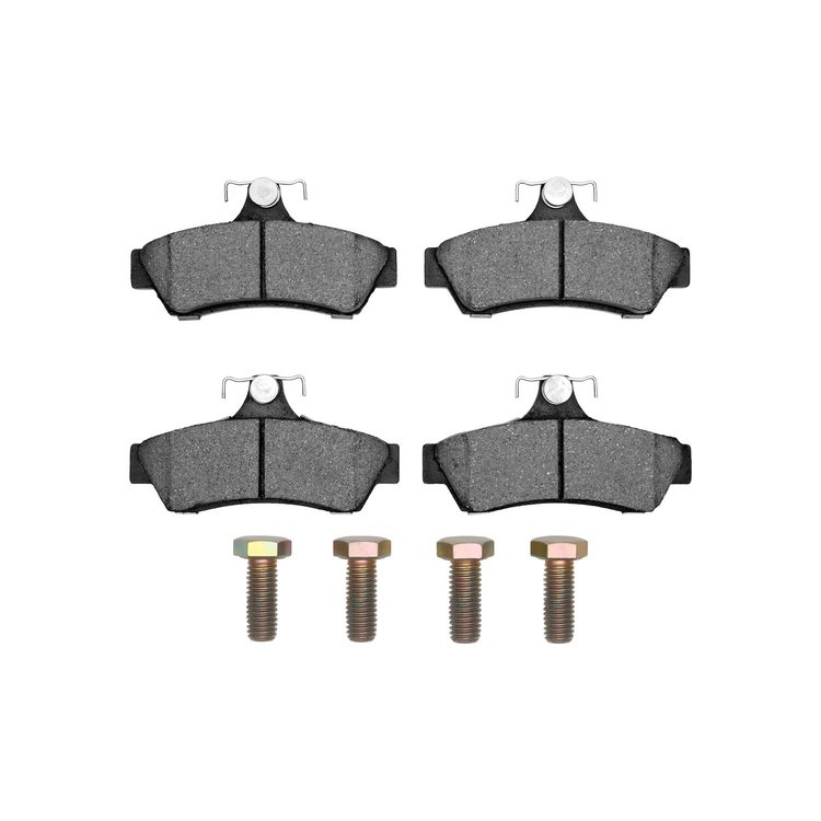 Ceramic Brake Pads & Hardware Kit, 2005-2006 GM, Position: Rear