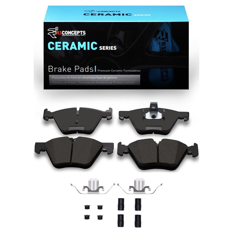 Ceramic Brake Pads & Hardware Kit, 2006-2016 BMW, Position: Front