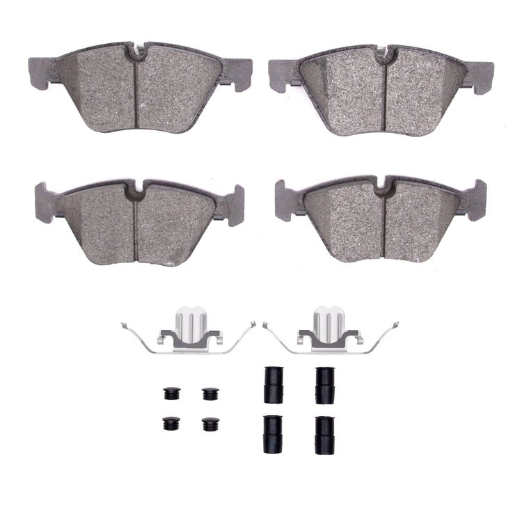 Ceramic Brake Pads & Hardware Kit, 2007-2013 BMW, Position: Front