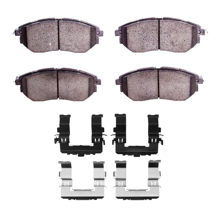 Ceramic Brake Pads & Hardware Kit, 2015-2015 Subaru, Position: Front