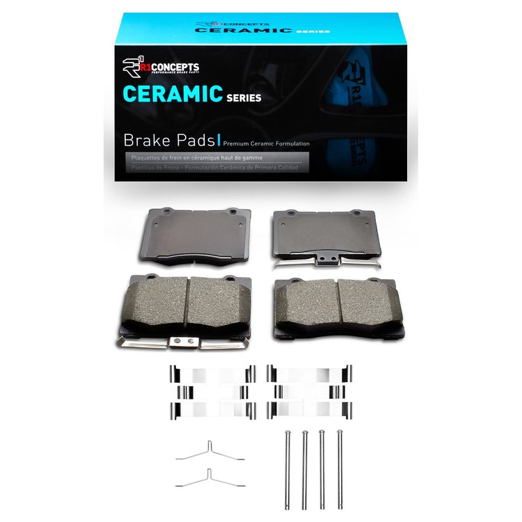 Ceramic Brake Pads & Hardware Kit, 2005-2012 Acura/Honda, Position: Front