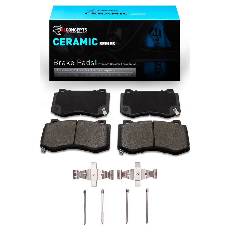 Ceramic Brake Pads & Hardware Kit, Fits Select Mopar, Position: Front