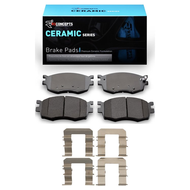 Ceramic Brake Pads & Hardware Kit, 2006-2012 Fits Multiple Makes/Models, Position: Front