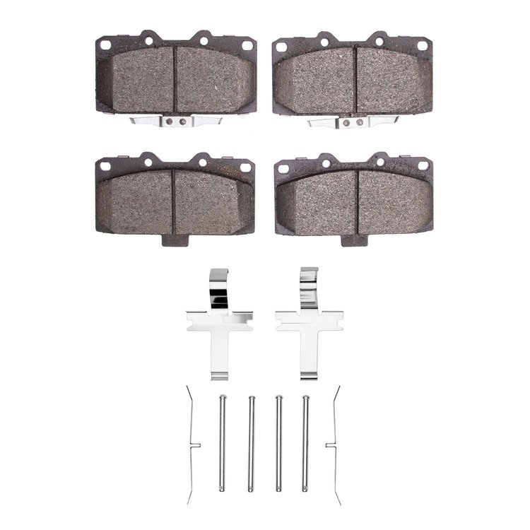 Ceramic Brake Pads & Hardware Kit, 2006-2007 Subaru, Position: Front