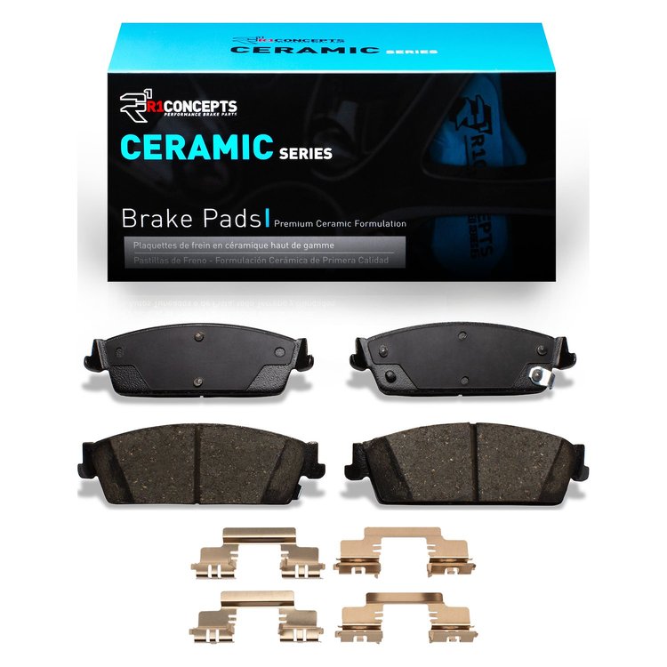 Ceramic Brake Pads & Hardware Kit, 2007-2014 GM, Position: Rear