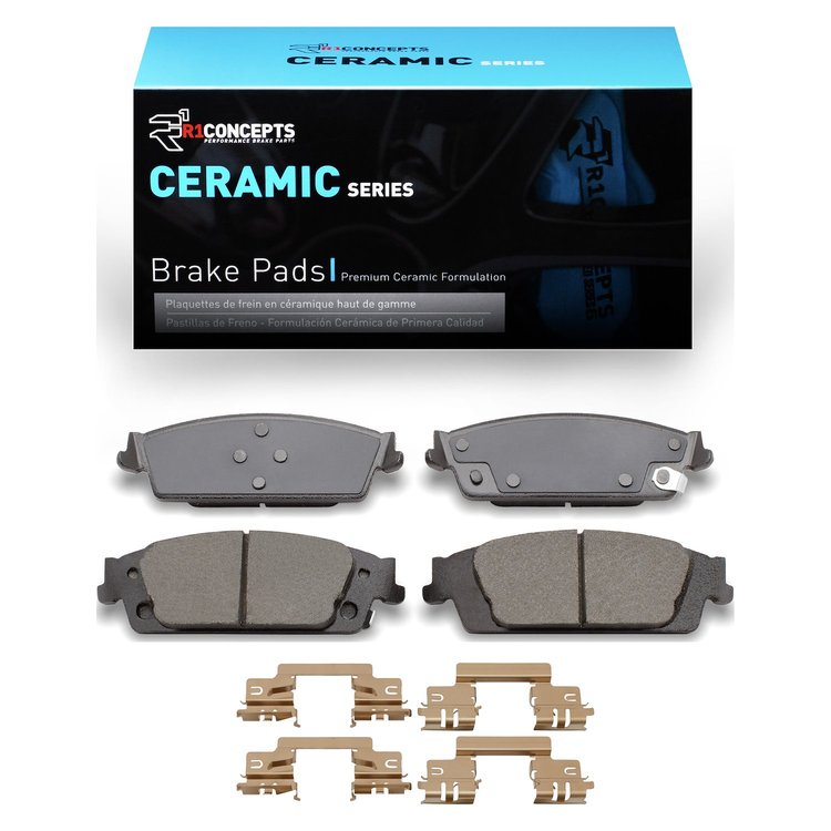 Ceramic Brake Pads & Hardware Kit, 2014-2020 GM, Position: Rear