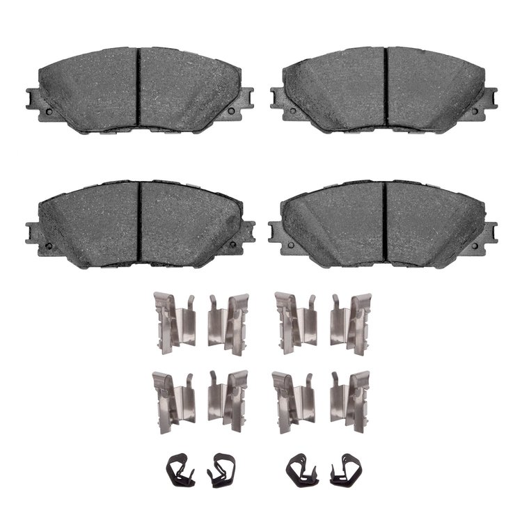 Ceramic Brake Pads & Hardware Kit, 2006-2020 Fits Multiple Makes/Models, Position: Front