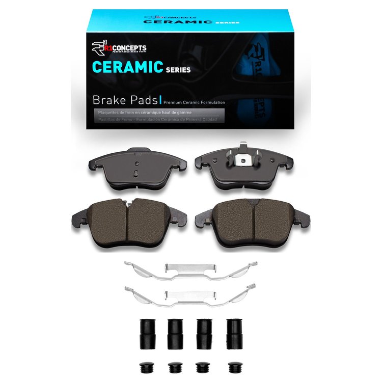 Ceramic Brake Pads & Hardware Kit, 2006-2018 Fits Multiple Makes/Models, Position: Front
