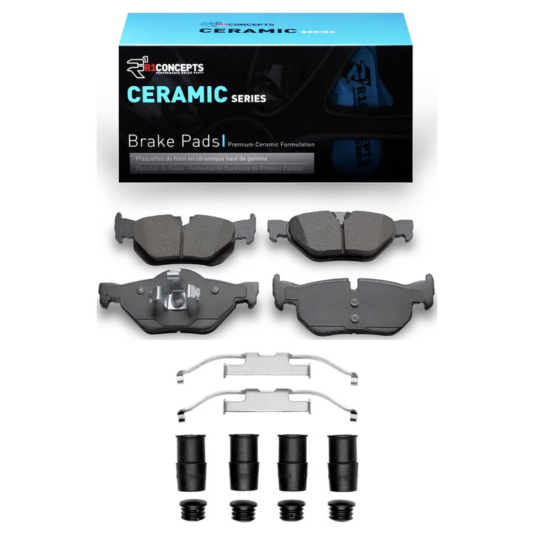 Ceramic Brake Pads & Hardware Kit, 2006-2015 BMW, Position: Rear
