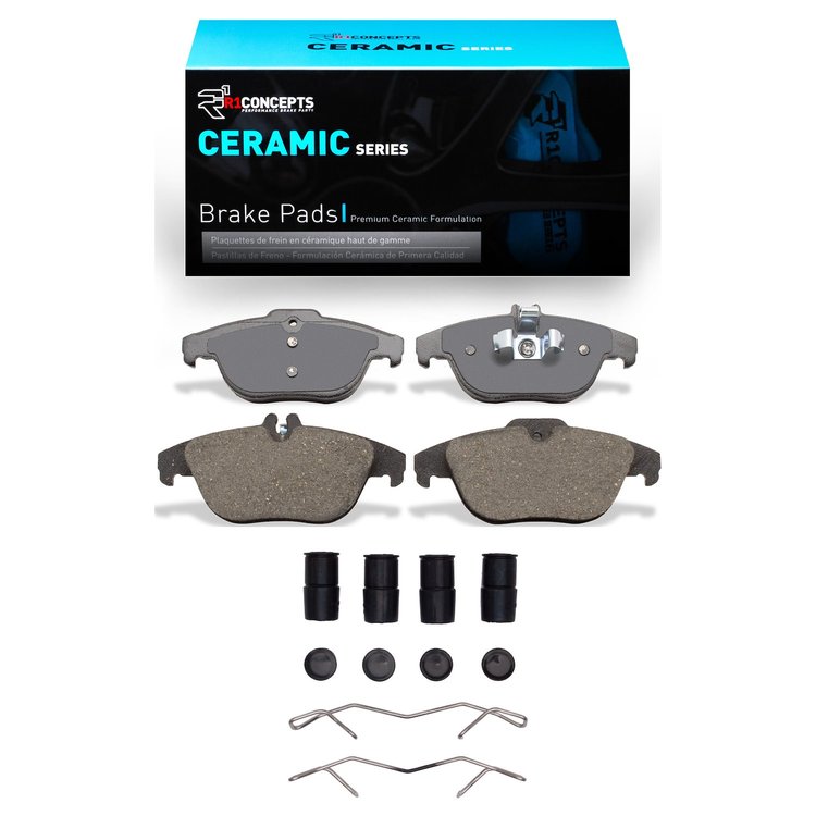 Ceramic Brake Pads & Hardware Kit, 2008-2017 Mercedes-Benz, Position: Rear