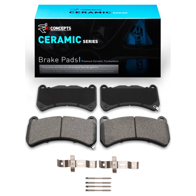 Ceramic Brake Pads & Hardware Kit, 2008-2021 Fits Multiple Makes/Models, Position: Front