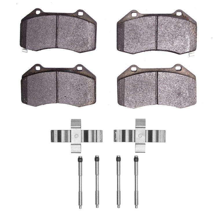 Ceramic Brake Pads & Hardware Kit, Fits Select Fits Multiple Makes/Models, Position: Front