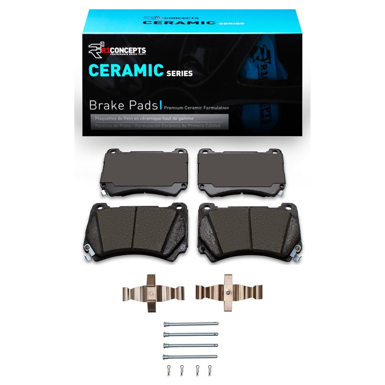 Ceramic Brake Pads & Hardware Kit, 2009-2014 Kia/Hyundai/Genesis, Position: Front