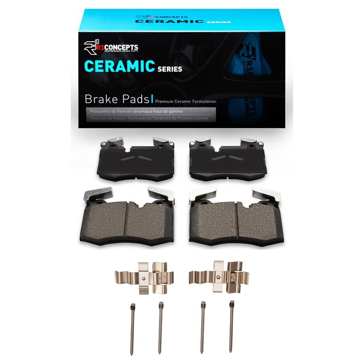 Ceramic Brake Pads & Hardware Kit, 2009-2014 Mini, Position: Front