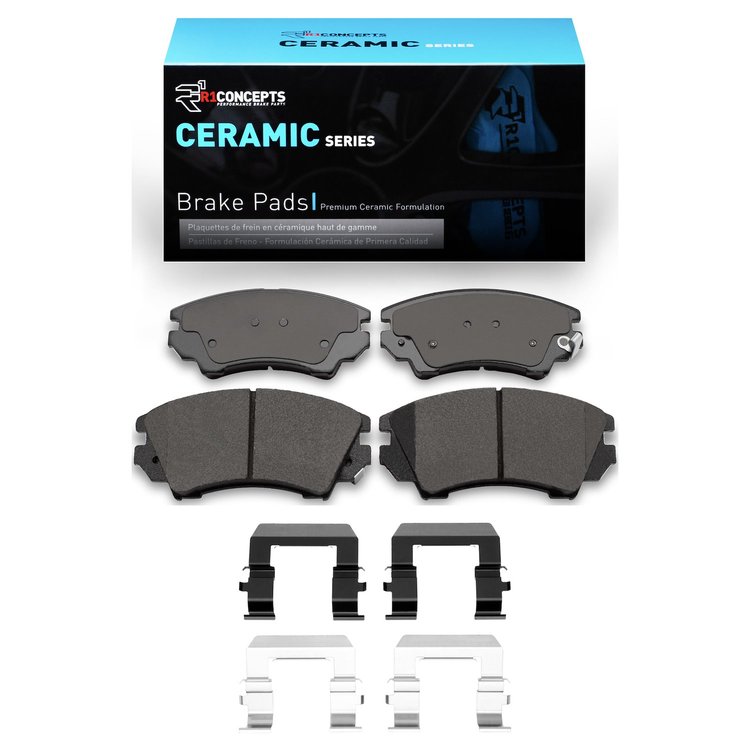 Ceramic Brake Pads & Hardware Kit, 2010-2017 GM, Position: Front
