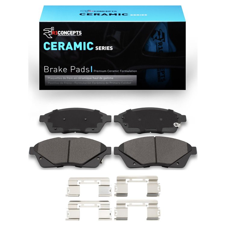 Ceramic Brake Pads & Hardware Kit, 2010-2016 GM, Position: Front
