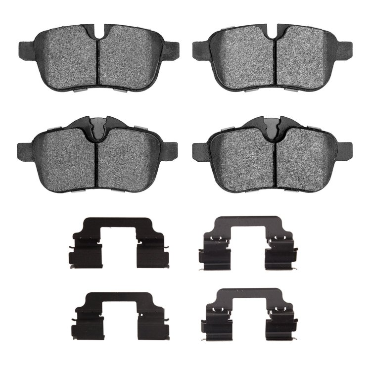 Ceramic Brake Pads & Hardware Kit, 2009-2016 BMW, Position: Rear