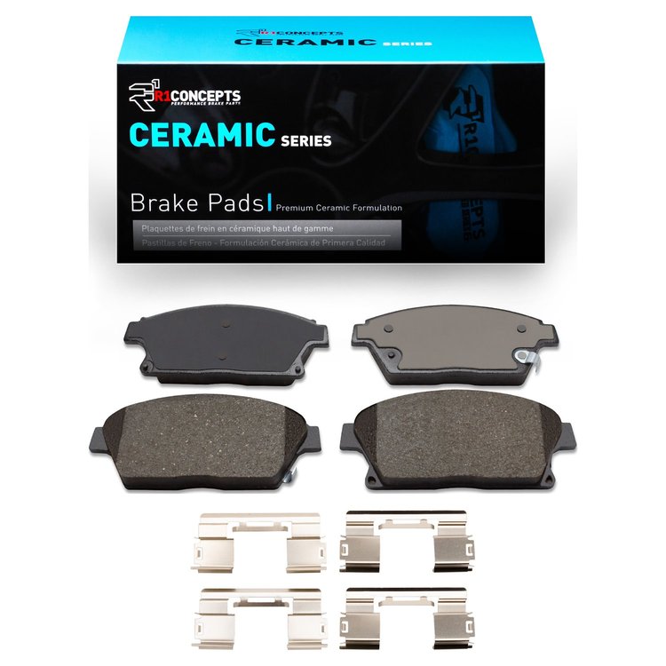 Ceramic Brake Pads & Hardware Kit, 2011-2019 GM, Position: Front