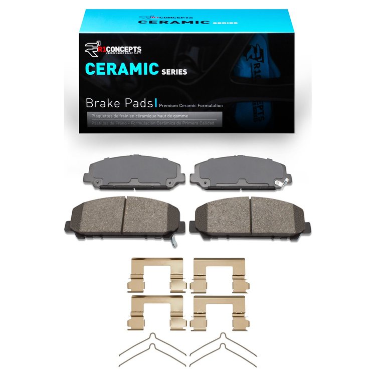 Ceramic Brake Pads & Hardware Kit, Fits Select Infiniti/Nissan, Position: Front